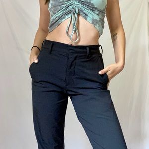 Vintage Prada High Waisted Zipper Pants